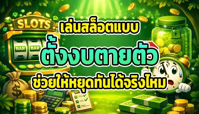 เล่นสล็อตแบบตั้งงบตายตัว ช่วยให้หยุดทันได้จริงไหม